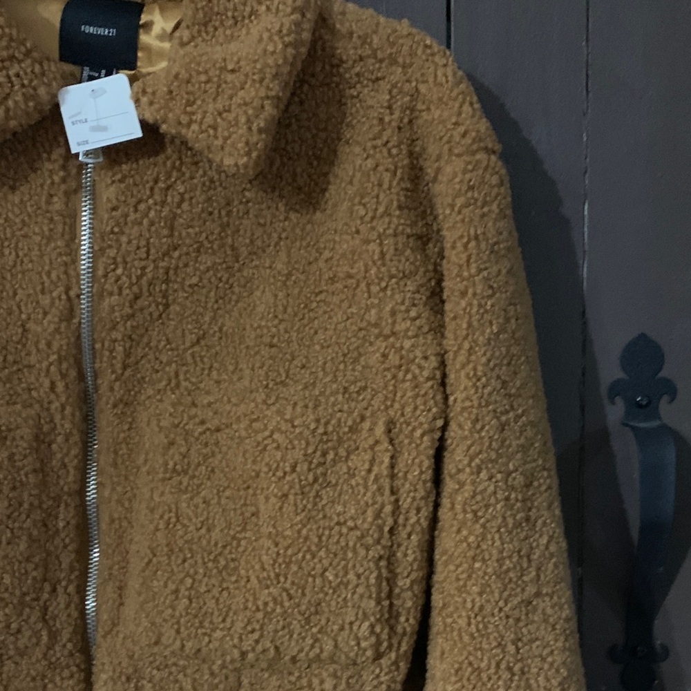 Forever 21 Brown Teddy Jacket - Picture 5 of 5